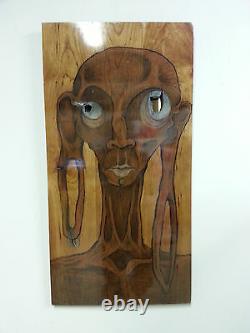 I am You Original Art Direct from Artist Mixed Media on Cherry Wood