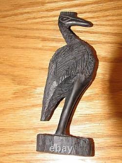 Imported From Ghana Solid Wood Sculpture African Hand Carved