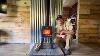 Installing A Wood Stove In Our Cabin In Northern Minnesota First Fire