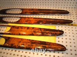 Jaguar 05-09 Vanden Plas LONG Sedan 4 doors WOOD nice Genuine 1 set of 4 Covers