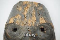 Japanese Demon Mask made of wood Antique Original from Japan 1108D2