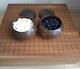 Japanese Wooden Go-board Igo Goban Go Stone&lacquer Bowl Case From Japan