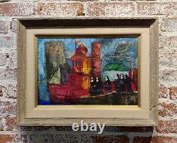 John H. Foote Jr. Six Nuns debarking from Joseph Medill Fireboat- Oil painting