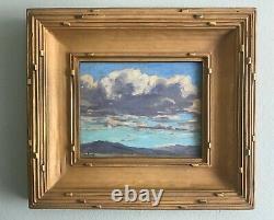 John Modesitt original plein air oil painting from 1-7-1999 Cloud Study I