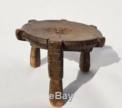 Kalejin tribe prestige 3 legged rare outstanding stool from Kenya East Africa