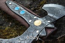Kratos Battle Axe From God of War Hand Forged Leviathan Axe Custom Handmade Axe
