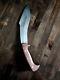 Kukri Tiger Engraved Blade Fixed Blade Knife From Ironhead Forge Missouri