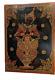 Lacquer On Wood Panel From Myanmar (burma) Signed Vintage Mid 20th C 20x15 In