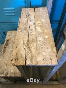 Ladder from France with Pegged Nails, French Primitive Wood with Paint Remnants