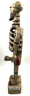Large 17 Skeleton Hand Carved and Painted Wood Folk Art from Guatemala
