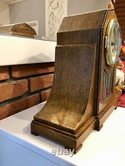 Large Antique Kienzle Mantel Shelf Clock From Around 1930, Free Shipping