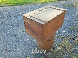 Large Antique Maryland Biscuit Company Wood Crate Box from Shamokin PA