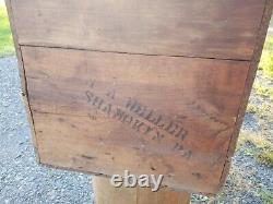 Large Antique Maryland Biscuit Company Wood Crate Box from Shamokin PA