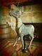 Large Antique Tennessee Folk Art Carving Relic- From One Piece Of Wood- Deer