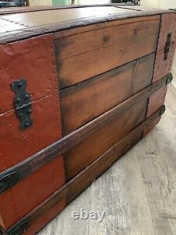 Large Antique Trunk From The 1800s