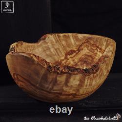 Large Bowl Rustic Made of Olive Wood Fruit Bowl from 20cm Ø