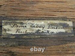 Large Piece Wood from Libby Prison Famous CSA Prison with Civil War Period LOA