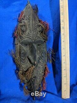 Large Unique Mask with Excellent Carved Details from Papua New Guinea