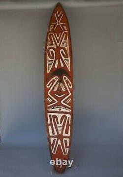 Large Vintage Gope Spirit Board From The Papuan Gulf New Guinea 59 tall