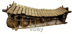 Large authentic African hand-made Balafon musical instrument from Burkina Faso