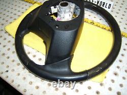 Lexus 07 GS350 Black Leather green black WOOD Steering OEM 1 Wheel, No air Cover