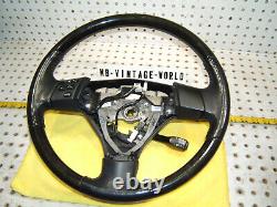 Lexus 2004 RX330 Black Leather black WOOD Steering Genuine 1 Wheel, No air Cover