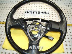 Lexus 2004 RX330 Black Leather black WOOD Steering Genuine 1 Wheel, No air Cover