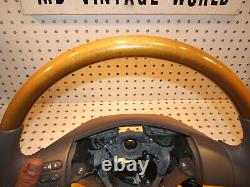 Lexus 2008 RX350 Khaki Leather WOOD Steering Genuine OEM 1 Wheel, No air Cover