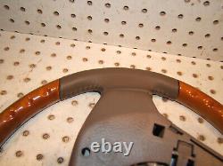 Lexus 2008 RX350 Khaki Leather WOOD Steering Genuine OEM 1 Wheel, No air Cover