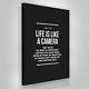 Life Is Like A Camera Wall Art Capture Good Times, Develop From Negatives Poster