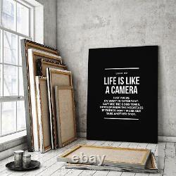 Life Is Like A Camera Wall Art Capture Good Times, Develop from Negatives Poster