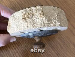 London Blitz 1941 Orig Stone From Bombed Houses of Parliament WW II Wood Handle
