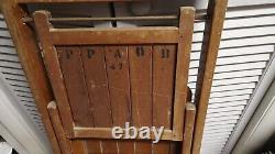 Lot of 30 Vintage Folding Chairs Mid Century Wooden Slat Seat MCM