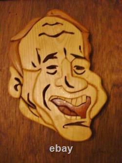 MEL BROOKS Incredible Wood Carved Artwork from Comedy Shrine 12.25' x 10