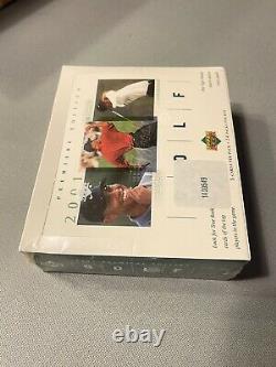 MINT 2001 Upper Deck Golf Hobby Box from a Sealed Case. Tiger Woods PSA 10