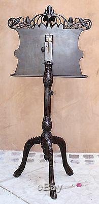 Magnificent Austrian 19 Century Hand Carved Wood Music Stand From Vien Museum