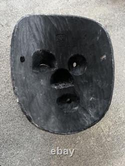 Mask Wood Carving Hyottoko from Japan