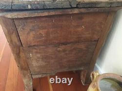 Massive Antique French Solid Wood Grain Bin from Provence, One of a Kind Storage