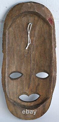 Mayan Hand-Crafted Tribal Wood Carving Vintage Mask from Guatemala