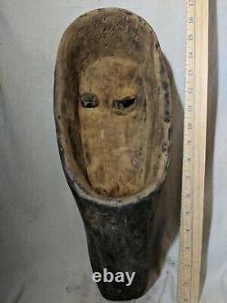 Mblo Portrait Mask from the Ivory Coast Authentic Carved African Wood Art