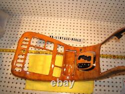 Mercedes 00-02 W215 CL Front center Console Chestnut wood 1 Cover & Ashtray, Ty 1