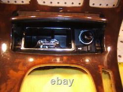 Mercedes 03-06 W215 CL Front center Console BURL Wal wood 1 Cover & Ashtray, Ty 2