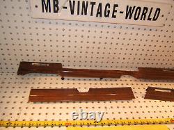 Mercedes 73-75 W116 S Front dash ZEBRANO wood Manual Climate Genuine 3 Covers, T1