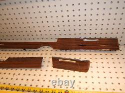 Mercedes 73-75 W116 S Front dash ZEBRANO wood Manual Climate Genuine 3 Covers, T1