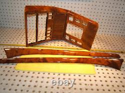 Mercedes 96-02 R129 SL500 SL320 Front center door Console CHESTNUT wood 1 Covers