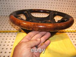 Mercedes E W219, W209, L W211 Leather BURL WOOD BLACK Classic Steering OEM 1 Wheel