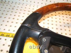 Mercedes E W219, W209, L W211 Leather BURL WOOD BLACK Classic Steering OEM 1 Wheel