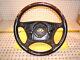 Mercedes W215 Cl500 00-6 Leather Burl Wood Charcoal Steering 1 Wheel, No Cover