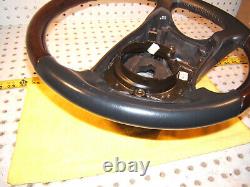 Mercedes W215 CL500 00-6 Leather Burl WOOD charcoal Steering 1 Wheel, NO cover