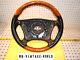 Mercedes W220 00-06 Black Leather Eucalyptus Ergonomic Steering 1 Wheel, No Bag